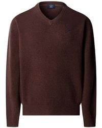 Hackett - V-Neck Lambswool Sweater - Lyst