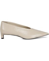 Jil Sander - Crinkled Pointed-Toe Pumps - Lyst