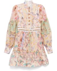 Zimmermann - Illustration Mirror Mini Dress - Lyst
