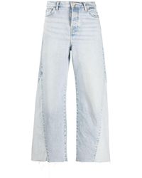 7 For All Mankind - Zoey Wide-leg Jeans - Lyst