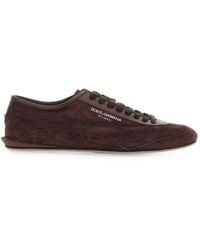 Dolce & Gabbana - Lipari Logo-Detail Suede Sneakers - Lyst