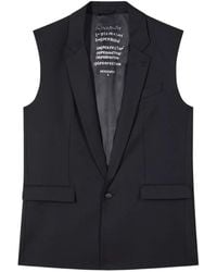 Patrizia Pepe - Veste Sans Manches À Simple Boutonnage - Lyst