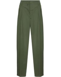 Lemaire - Tapered-Hose Mit Falten - Lyst