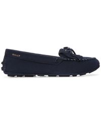 Bally - Tassel-detail Suede Loafers - Lyst