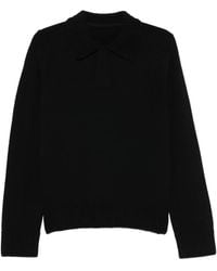 Sacai - Polo-Neck Wool Sweater - Lyst