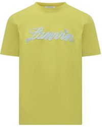 Lanvin - Logo-Detail T-Shirt - Lyst