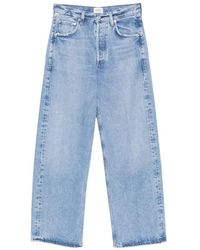 Citizens of Humanity - Ayla Faded-Effect Wide-Leg Jeans - Lyst