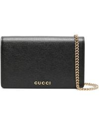 Gucci - Logo-print Leather Shoulder Bag - Lyst