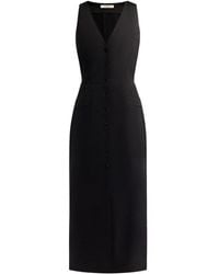 12 STOREEZ - Jurk Met Knoopsluiting - Lyst
