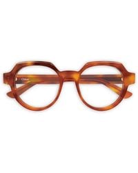 Chloé - Round-Frame Glasses - Lyst