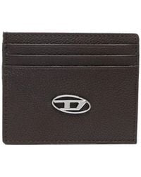 DIESEL - Card Case In Grained Leather - Lyst