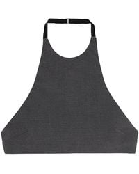 Jil Sander - Wool Poplin Halter Top - Lyst