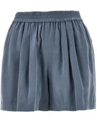 Emporio Armani - Pleated Shorts - Lyst