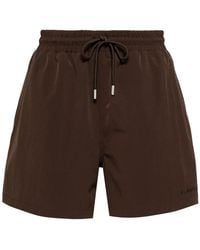 flâneur - Logo Swim Shorts - Lyst