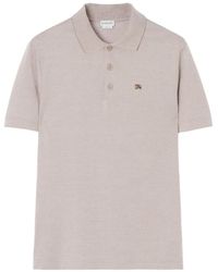 Burberry - Metal Knight Cotton Polo Shirt - Lyst