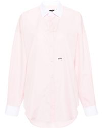 DSquared² - Contrasting-collar Cotton Shirt - Lyst