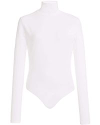 Another Tomorrow - Roll-neck Long-sleeve Bodysuit - Lyst