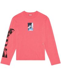 DIESEL - T-Crane-L2 Long-Sleeve T-Shirt - Lyst