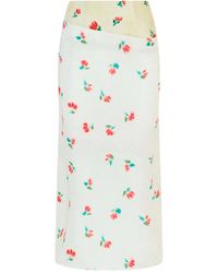 Rosie Assoulin - Silk Midi Skirt - Lyst