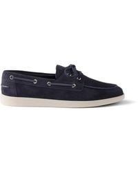 Prada - Luxe Moccasins - Lyst