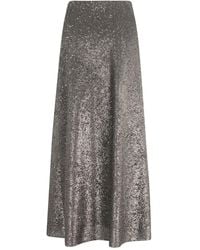 Herno - Falda midi acampanada - Lyst