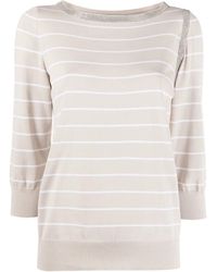 Fabiana Filippi - Stripe-Print Cotton Jumper - Lyst