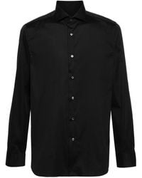 Canali - Classic-collar Poplin Shirt - Lyst