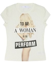 PRAYING - Graphic-Print Pointelle T-Shirt - Lyst