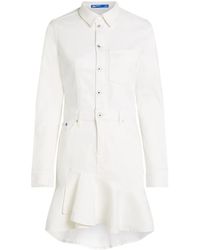 Karl Lagerfeld - ラッフル デニムドレス - Lyst