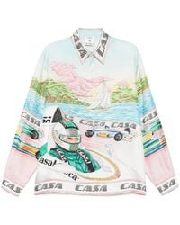 CASABLANCA - プリント シルクシャツ - Lyst