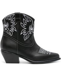 Le Silla - Christine 70mm Leather Boots - Lyst