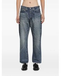 Human Made - Heart-Embroidered Straight-Leg Jeans - Lyst