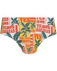 Amir Slama - Leaf-Print Swimming Trunks - Lyst