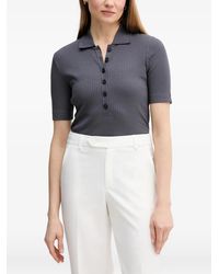 Marc O' Polo - Ribbed-Knit Polo Shirt - Lyst
