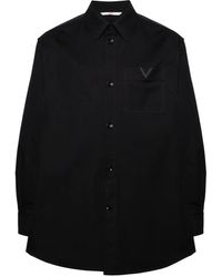 Valentino Garavani - Canvas-Hemd Mit Vlogo - Lyst