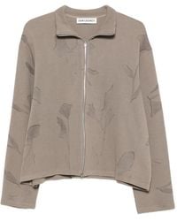Our Legacy - Shrunken Floral-Print Zip-Up Sweatshirt - Lyst