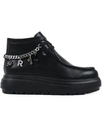 KARL LAGERFELD - Charm-Embellished Chain-Link Ankle Boots - Lyst