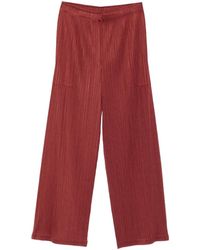 Pleats Please Issey Miyake - Pleated Trousers - Lyst