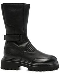 COPENHAGEN - Buckled Chunky-Sole Boots - Lyst