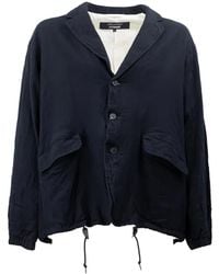 Comme des Garçons - Crinkled-Finish Drawstring Jacket - Lyst