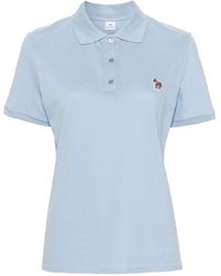 PS by Paul Smith - Zebra-logo Cotton Polo Shirt - Lyst