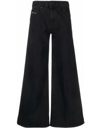 DIESEL - High-Waist Wide-Leg Jeans - Lyst