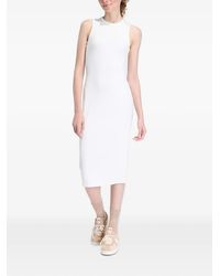 adidas - Robe Mi-Longue Nervurée À Design Sans Manches - Lyst