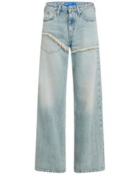 KARL LAGERFELD - Frayed Jeans - Lyst