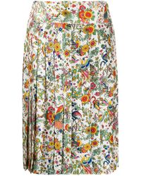 Tory Burch - Plooirok Met Bloemenprint - Lyst