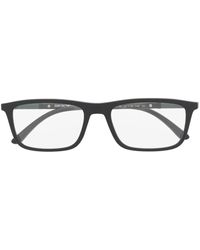 Emporio Armani - Rectangle-Frame Glasses - Lyst