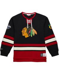 Mitchell & Ness - Chicago Blackhawks Heritage Lace-Up Pullover - Lyst