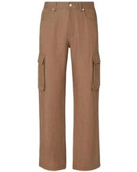 Fendi - Linen Cargo Pants - Lyst