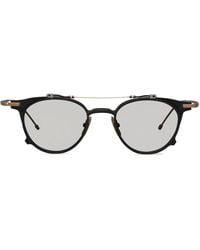 Thom Browne - Round-Frame Flip-Up Sunglasses - Lyst