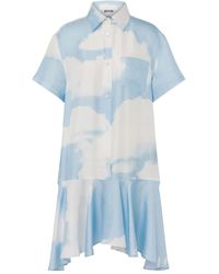 Moschino - Archive Clouds Print Shirt Mini Dress - Lyst